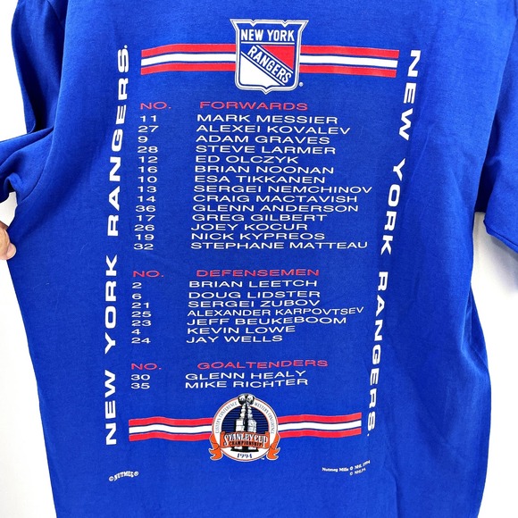 Nutmeg 1994 New York Rangers Stanley Cup Champs Champions Official Tshirt NWT LG - Picture 6 of 6